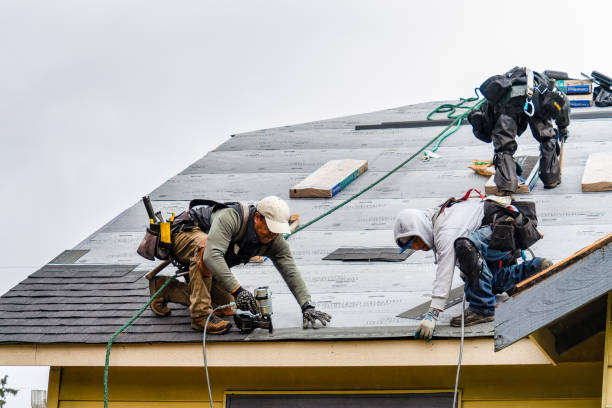 Professional Gutter Installation technician working in Stewartstown, PA